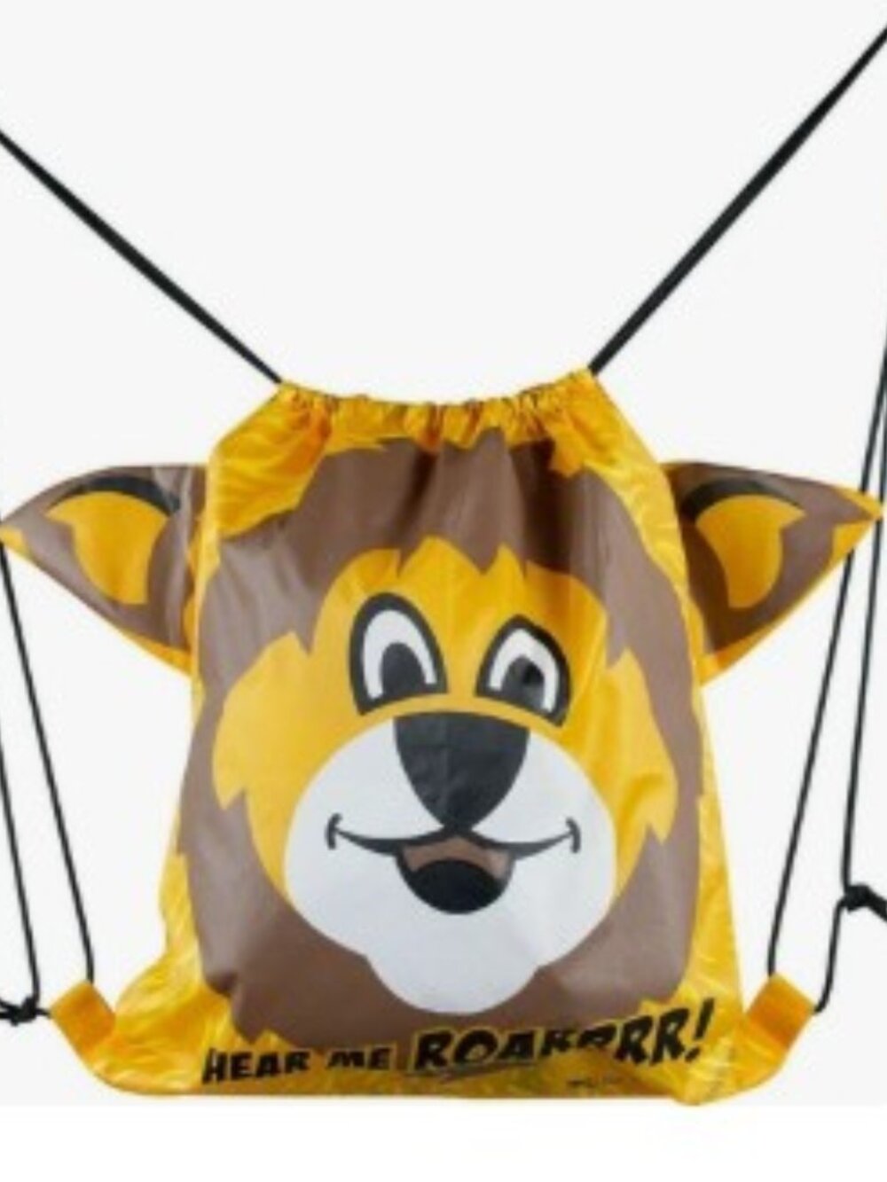 NWT CUB SCOUTS OFFICIAL LION CUB DRAWSTRING BACKPACK 3D EARS BOY SCOUTS LICENSED